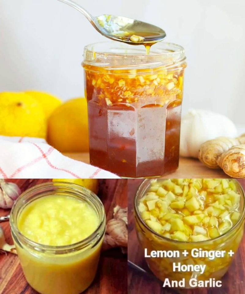 Unlocking Health Benefits: Zesty Ginger, Onion, Garlic, Lemon, and Honey Elixir