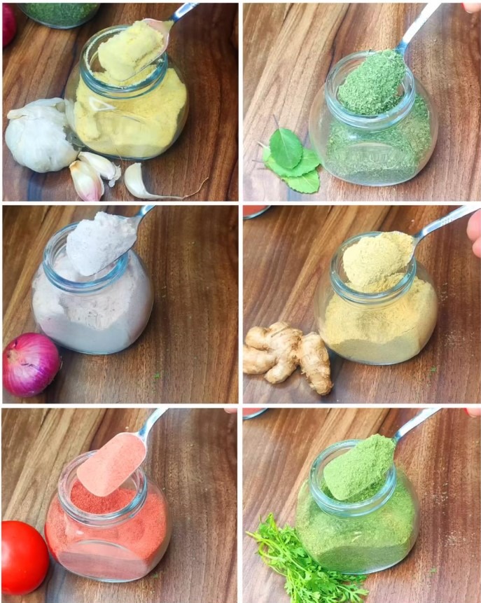 Homemade Herb and Vegetable Powders: Fresh, Natural, and Long-Lasting