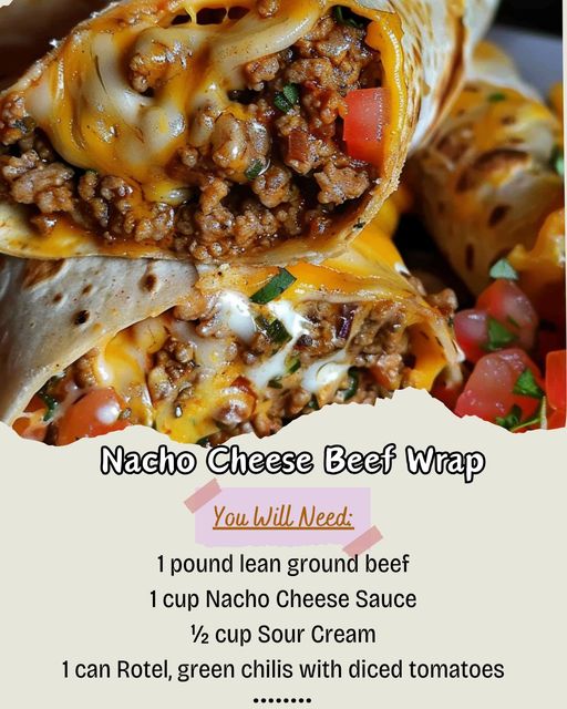 Nacho Cheese Beef Wrap