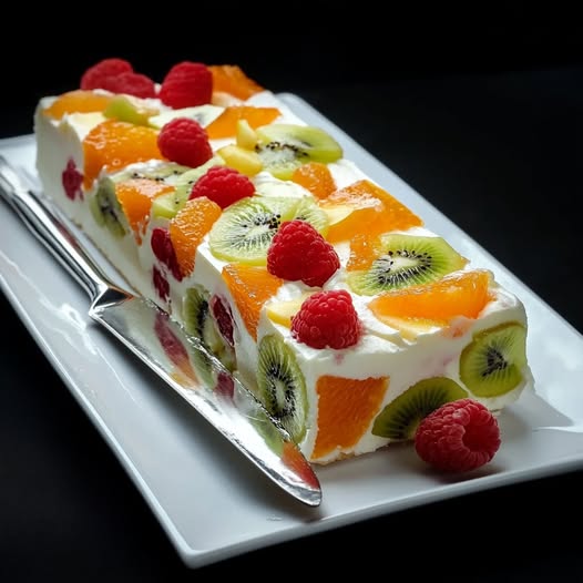 Fresh Fruit and Milk Delight: A Gelatin-Free Dessert