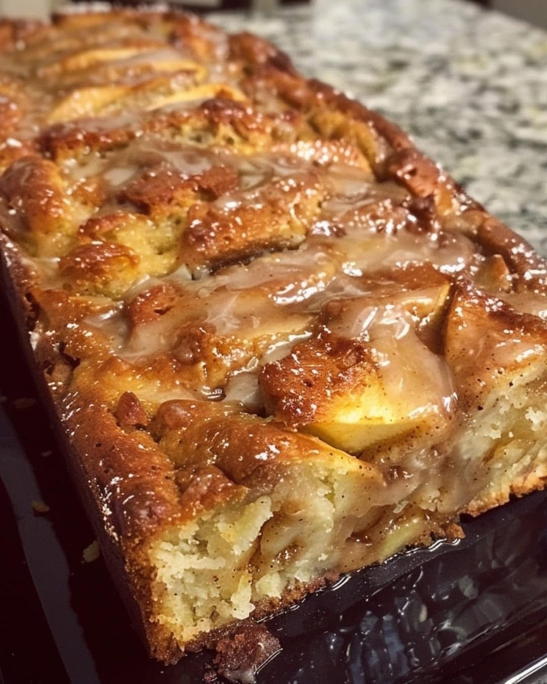 Cinnamon Swirl Apple Fritter Bread – sweet, spiced, and perfect for cozy winter weather!