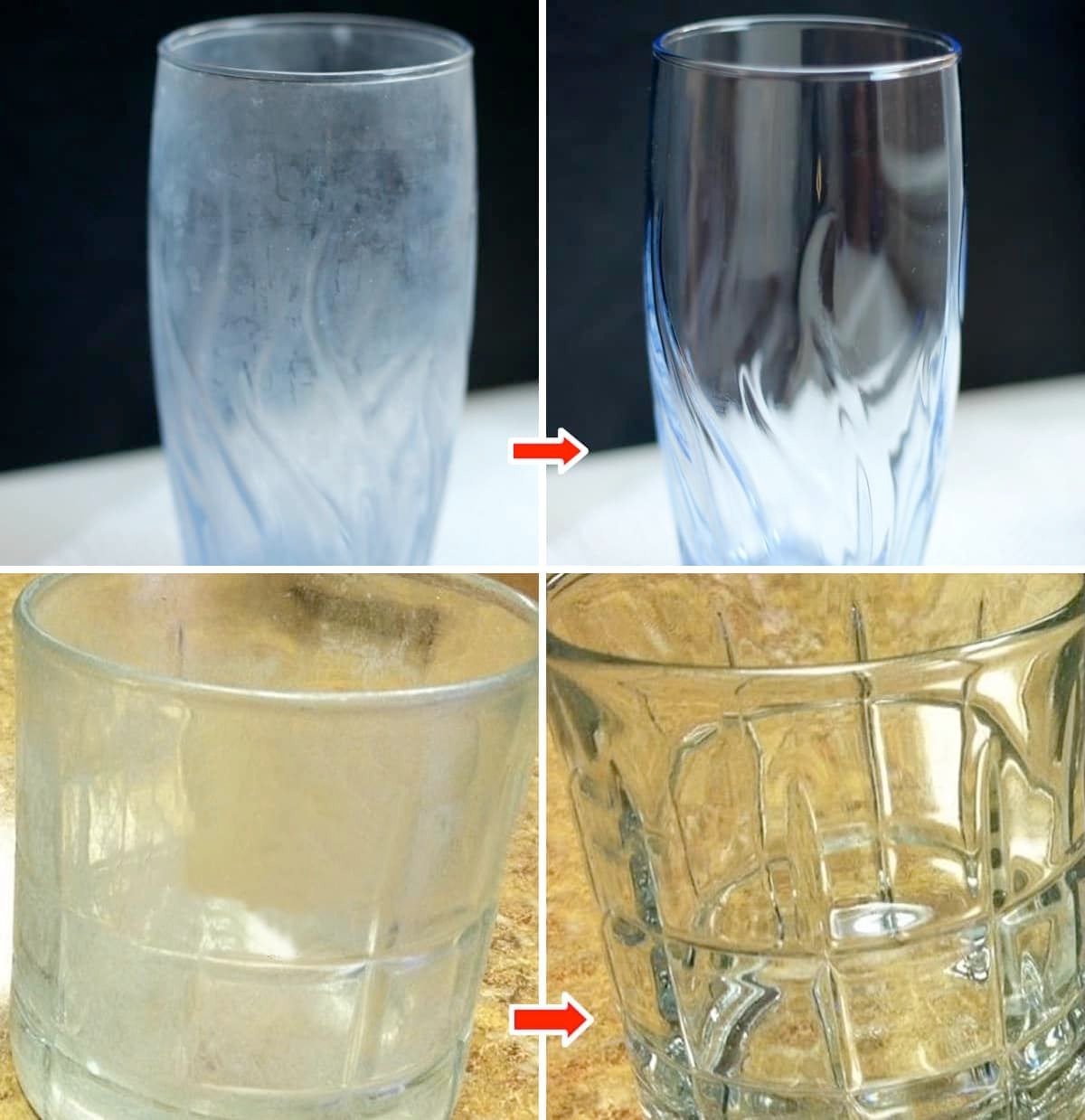 The natural ingredient that removes dull stains from glasses instantly