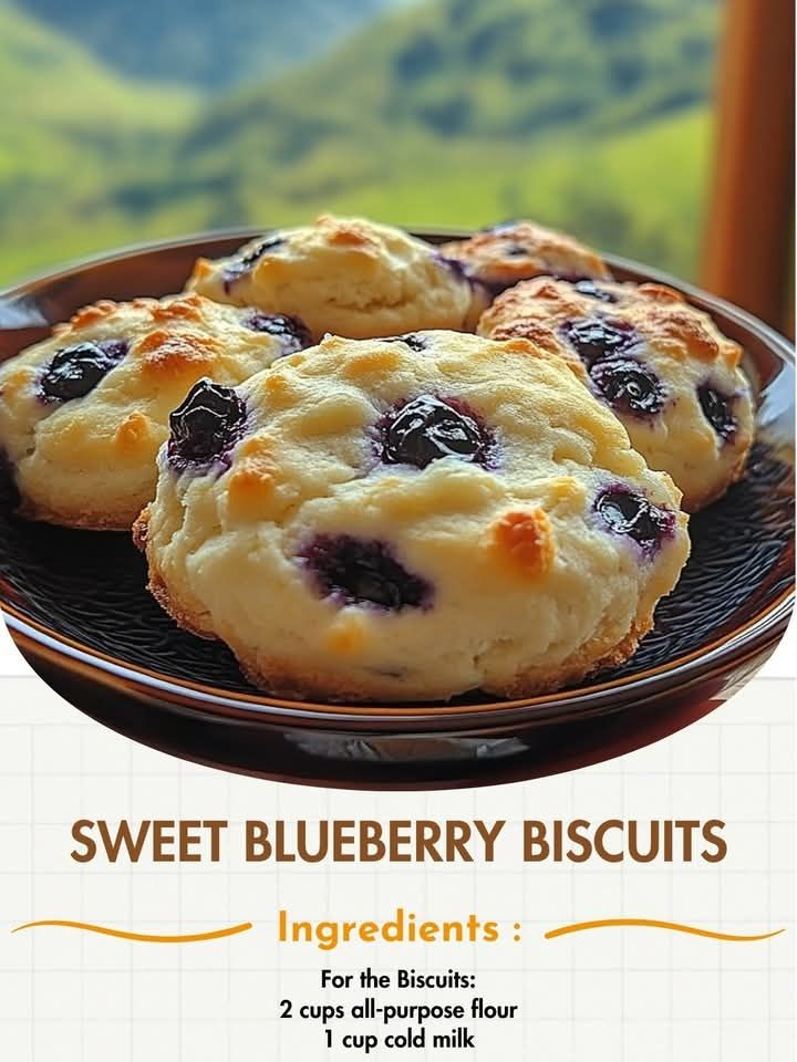 Sweet Blueberry Biscuits