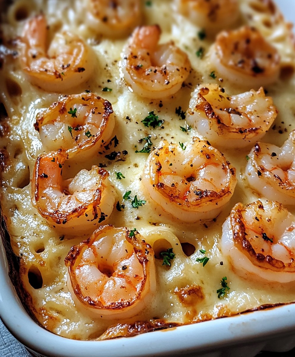 Shrimp Scampi Pasta Bake