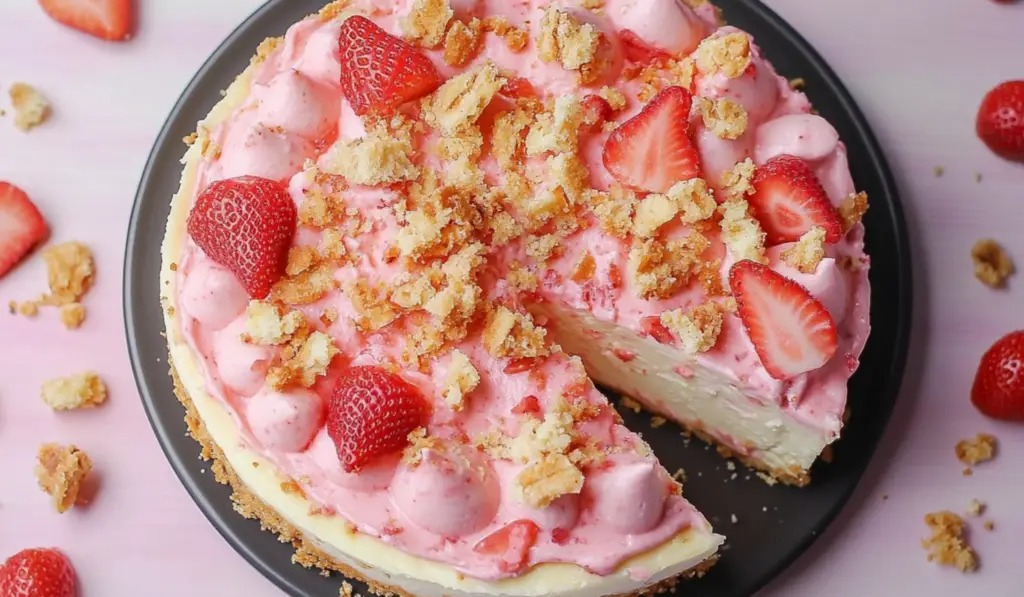 Strawberry Crunch Cheesecake: A Sweet and Nostalgic Dessert