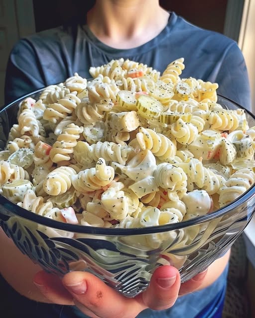 Dill Pickle Pasta Salad