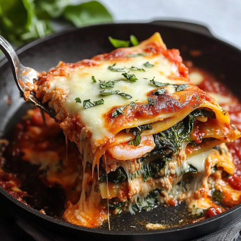 Skillet Spinach Lasagna