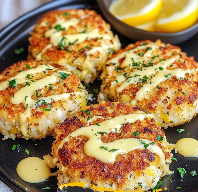 Cheddar Bay Crab Cakes with Lemon Butter Frosting