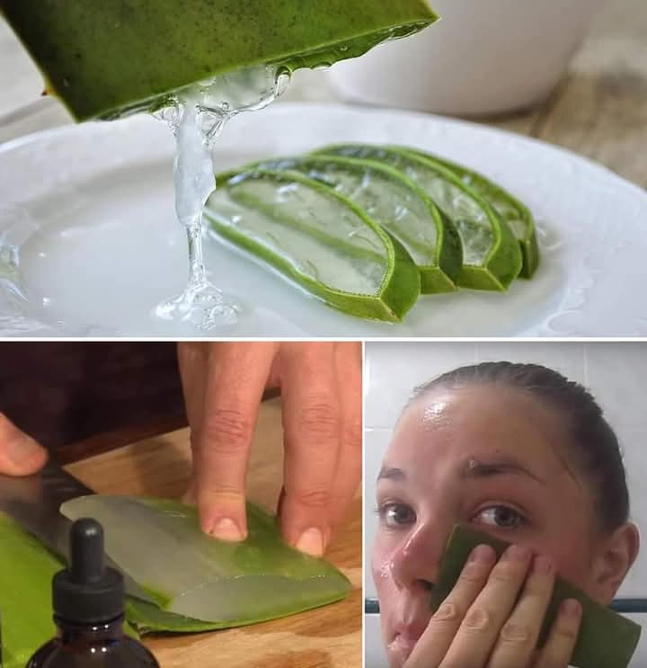 Rub some aloe vera on your face and see what happens 15 minutes later