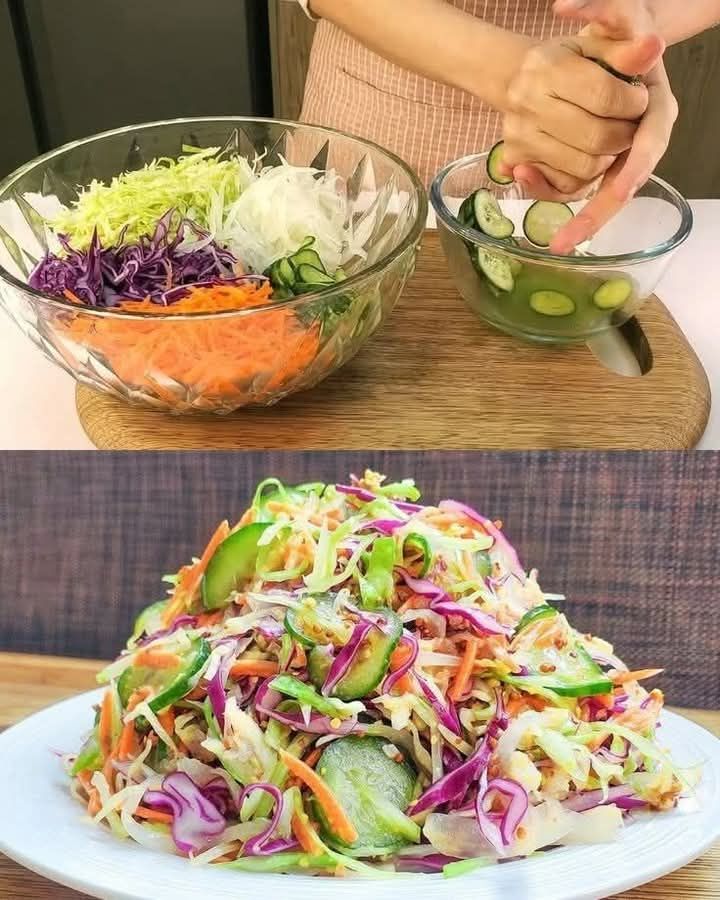 Mediterranean Cabbage and Cucumber Salad for Fast Belly Fat Loss