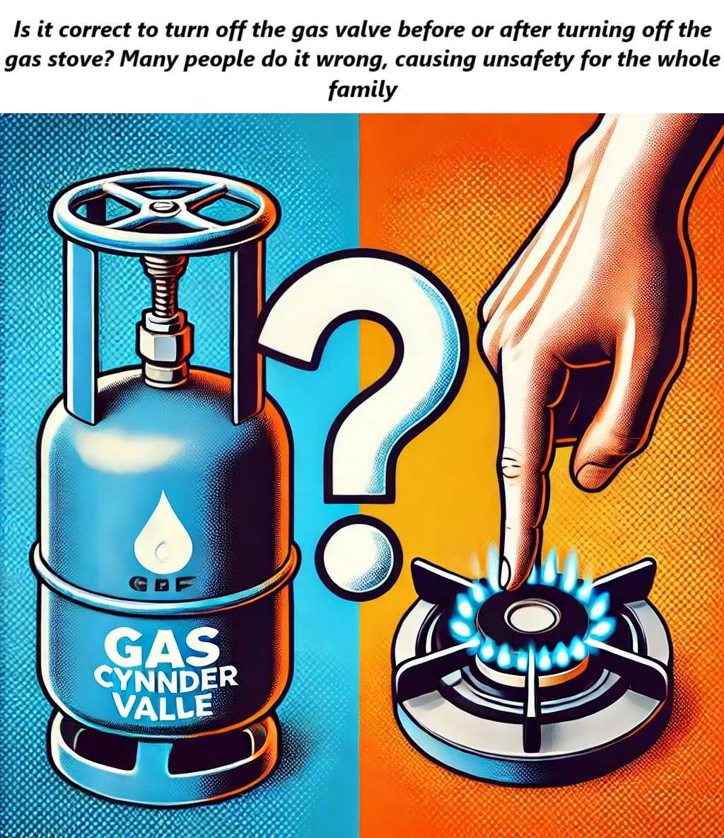 Turn on the gas properly