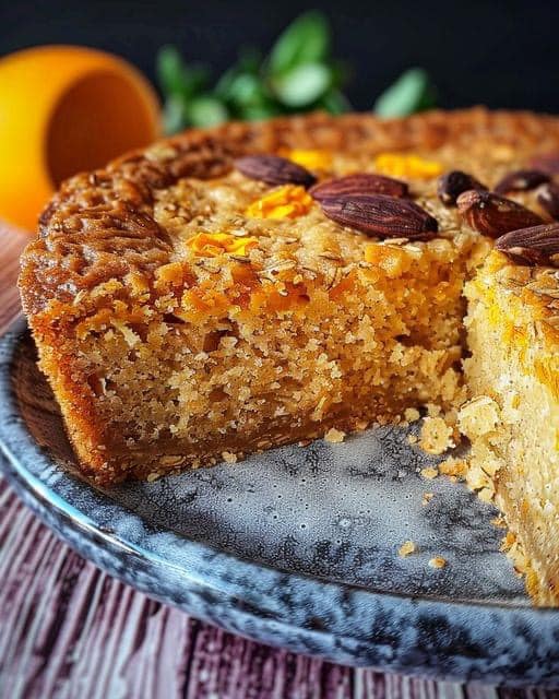 Oat Cake with Carrots, Apricots and Raisins