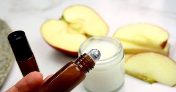 Homemade apple mask for face tightening and natural botox effect