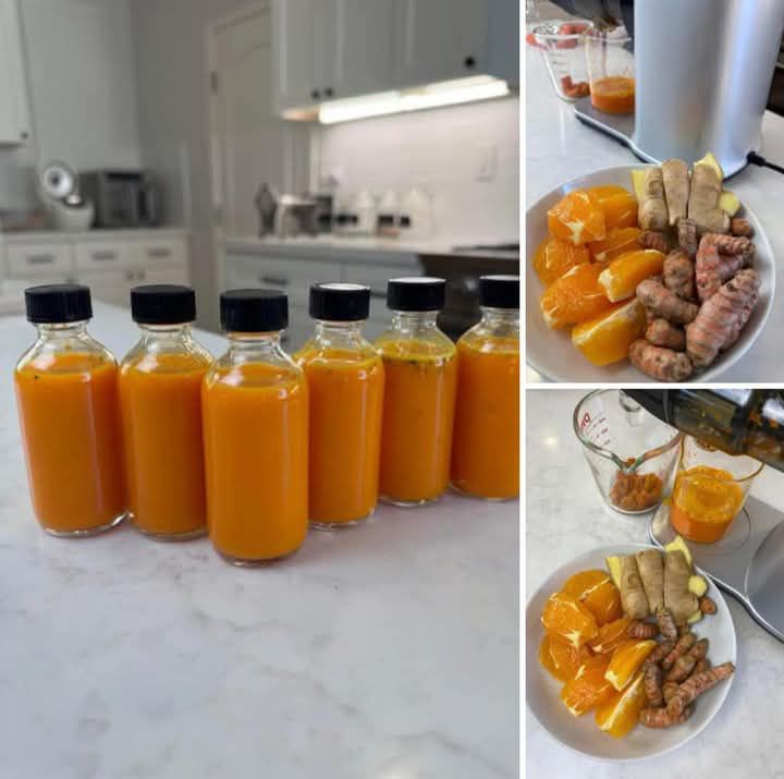 Homemade Ginger and Orange Energy Shot