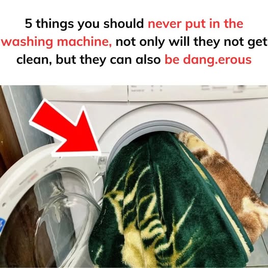 5 Things You Should Never Put in the Washing Machine