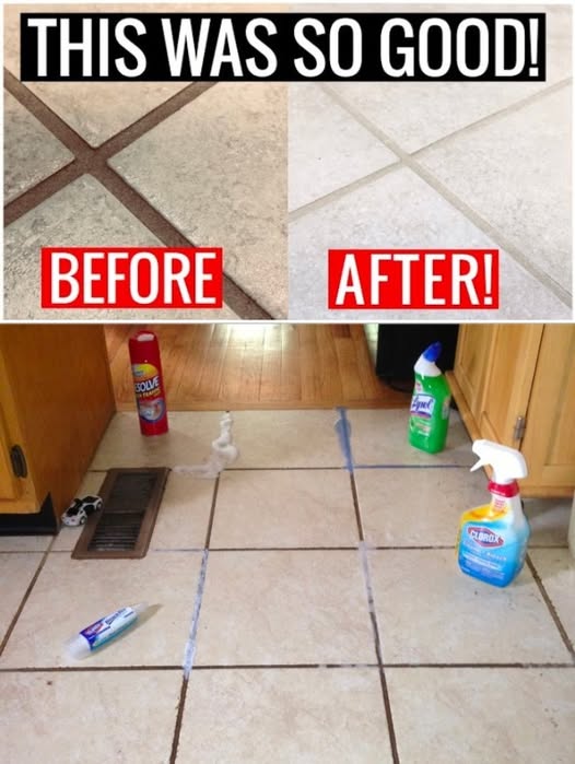 Effortless Grout Cleaning with Borax: Before and After