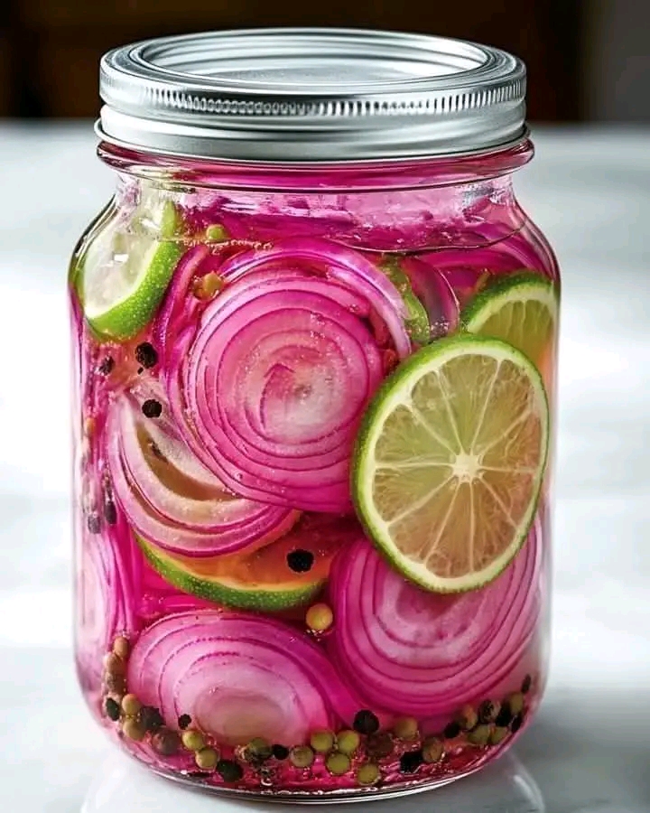 Pickled Red Onions with Lime – A Tangy, Flavorful Kitchen Staple