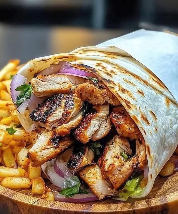 Classic Chicken Shawarma Wrap