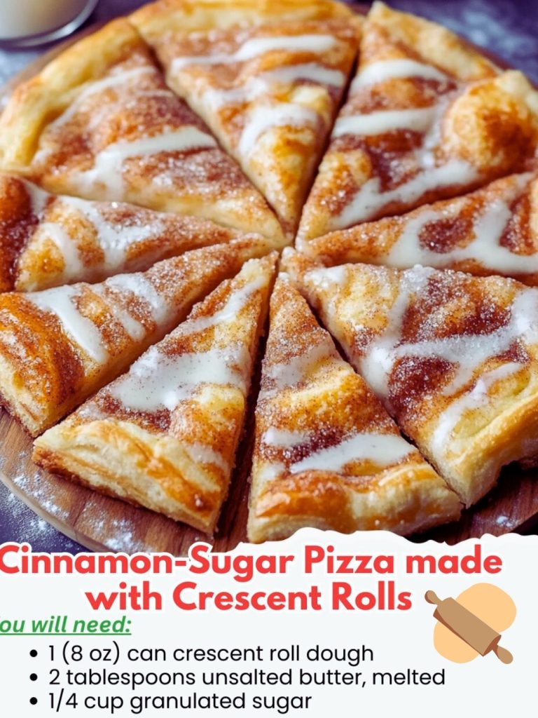 Cinnamon-Sugar Pizza with Crescent Rolls