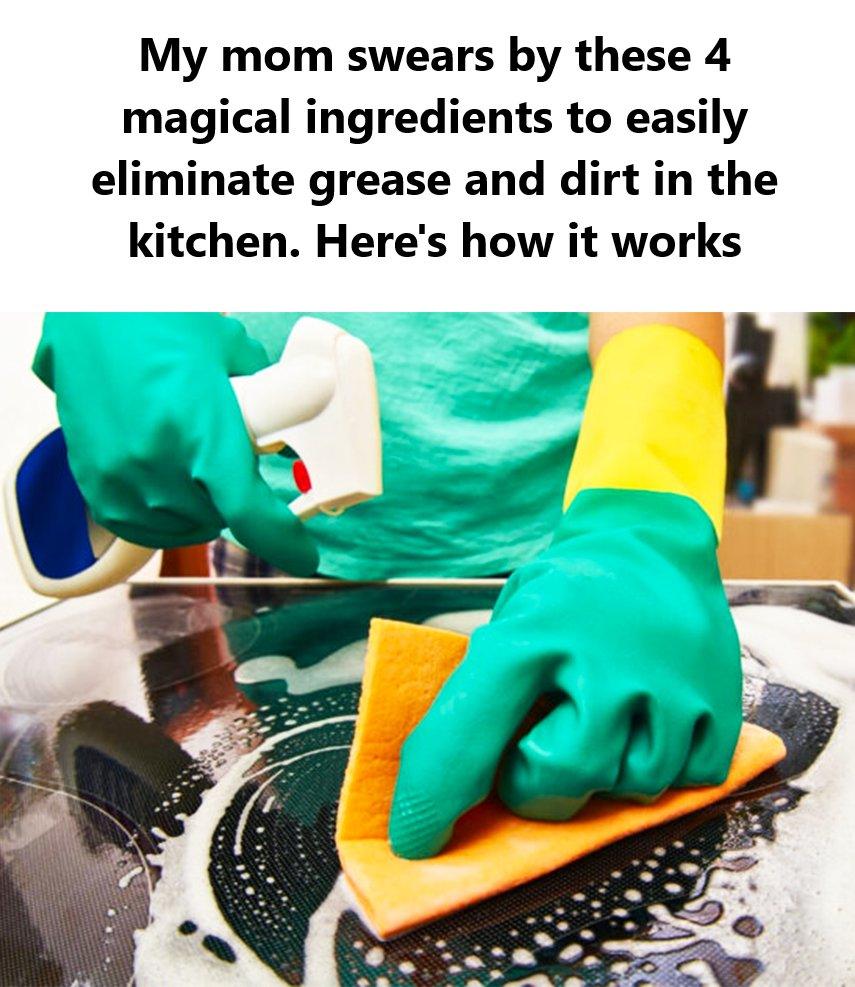 Easily Eliminate Grease and Dirt in Your Kitchen with These 4 Magical Ingredients