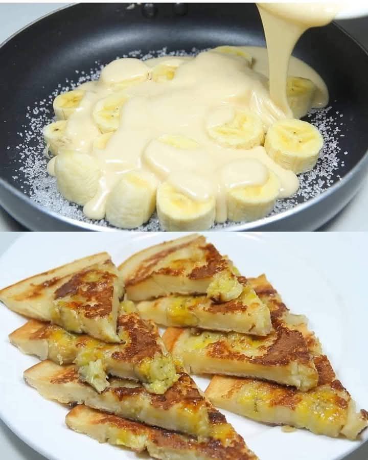 Easy Banana Pancake Slices Recipe