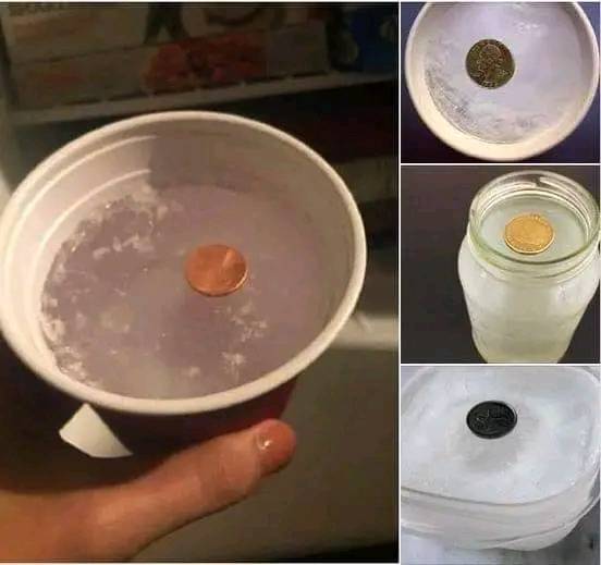 Here’s why you should always put a coin in the freezer before you go out