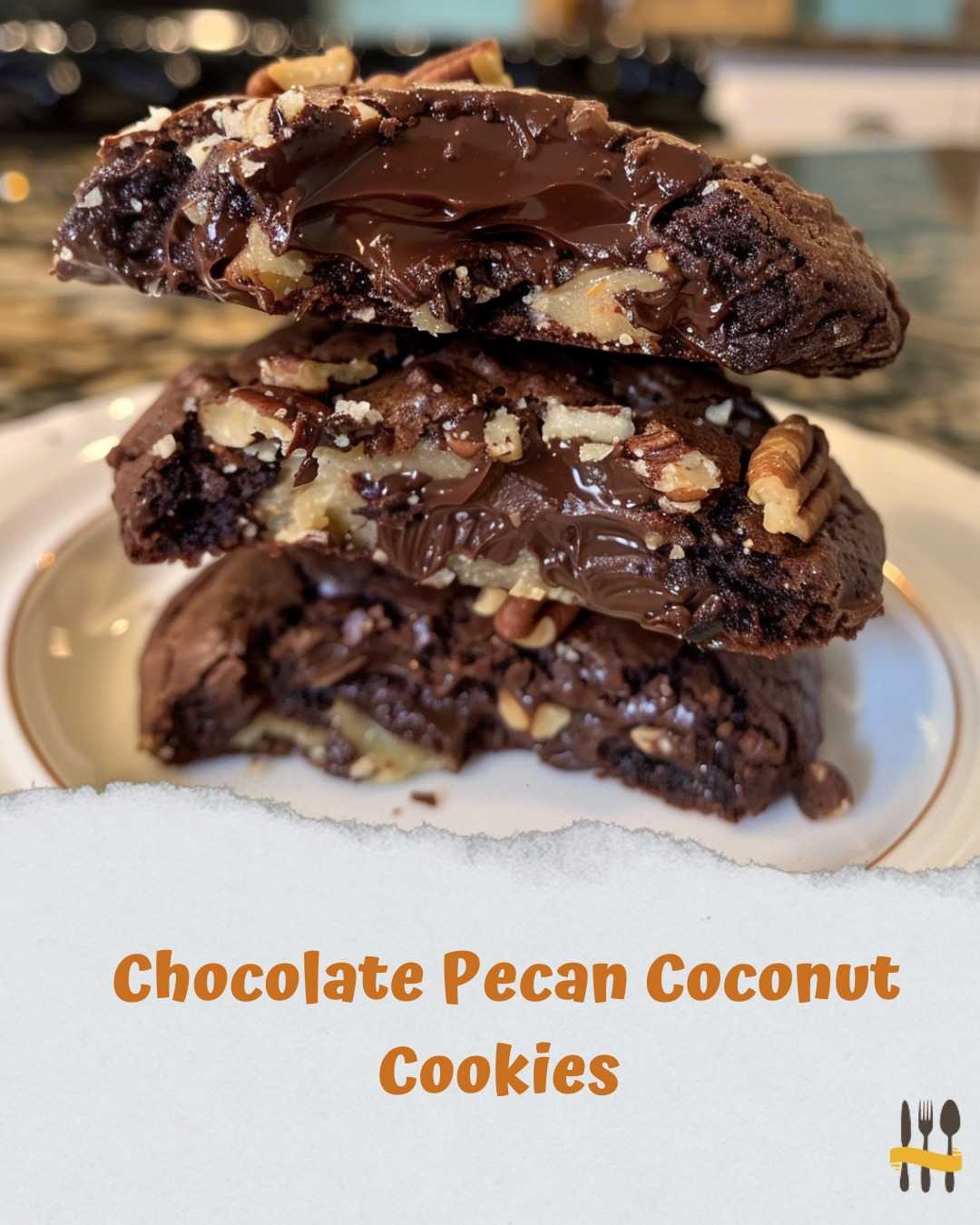 Decadent Chocolate Pecan Coconut Cookies with a Delightful Chewy Texture