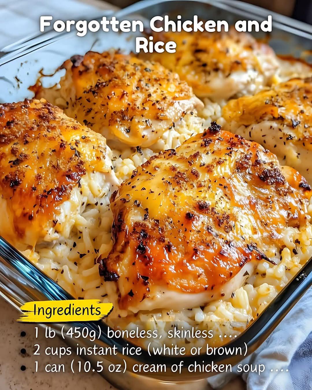 Forgotten Chicken and Rice