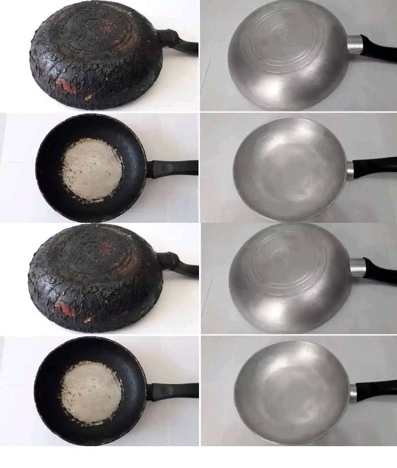 Remove that nasty old grease stuck to your pots with this effective trick