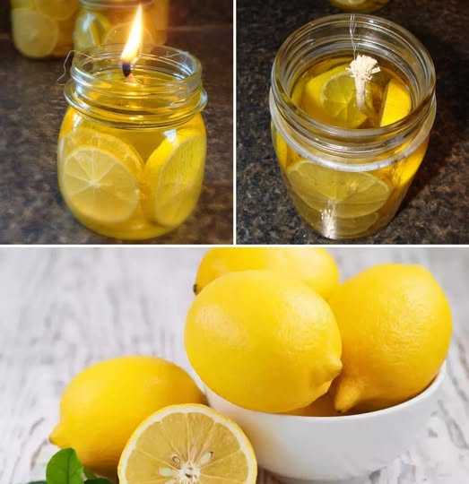 How to make candles with lemons to perfume the whole house