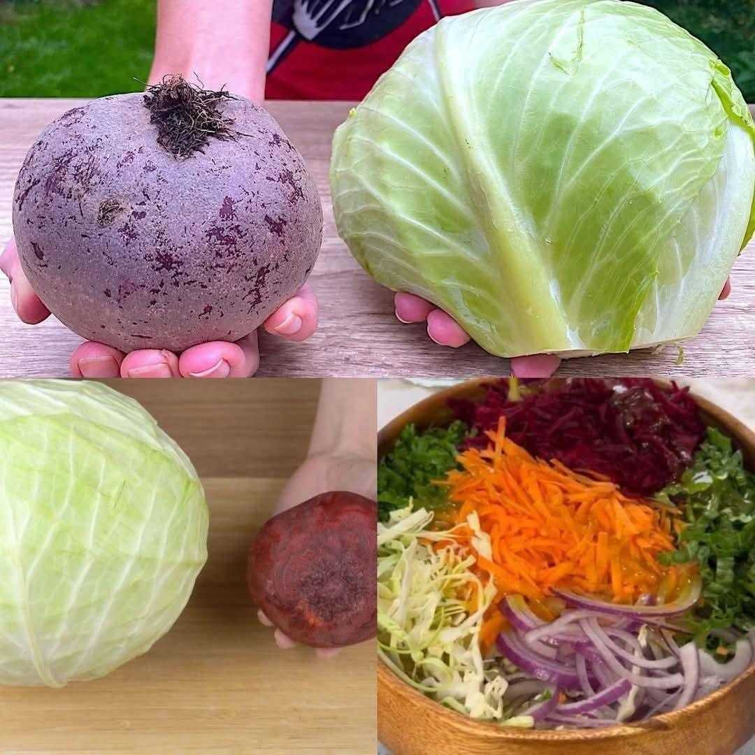 I Can’t Stop Eating This Beetroot, Carrot, and Cabbage Salad 🥕🥬 – New Salad Recipe