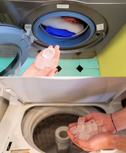 Put 3 ice cubes in the washing machine: you can’t imagine what happens to the laundry