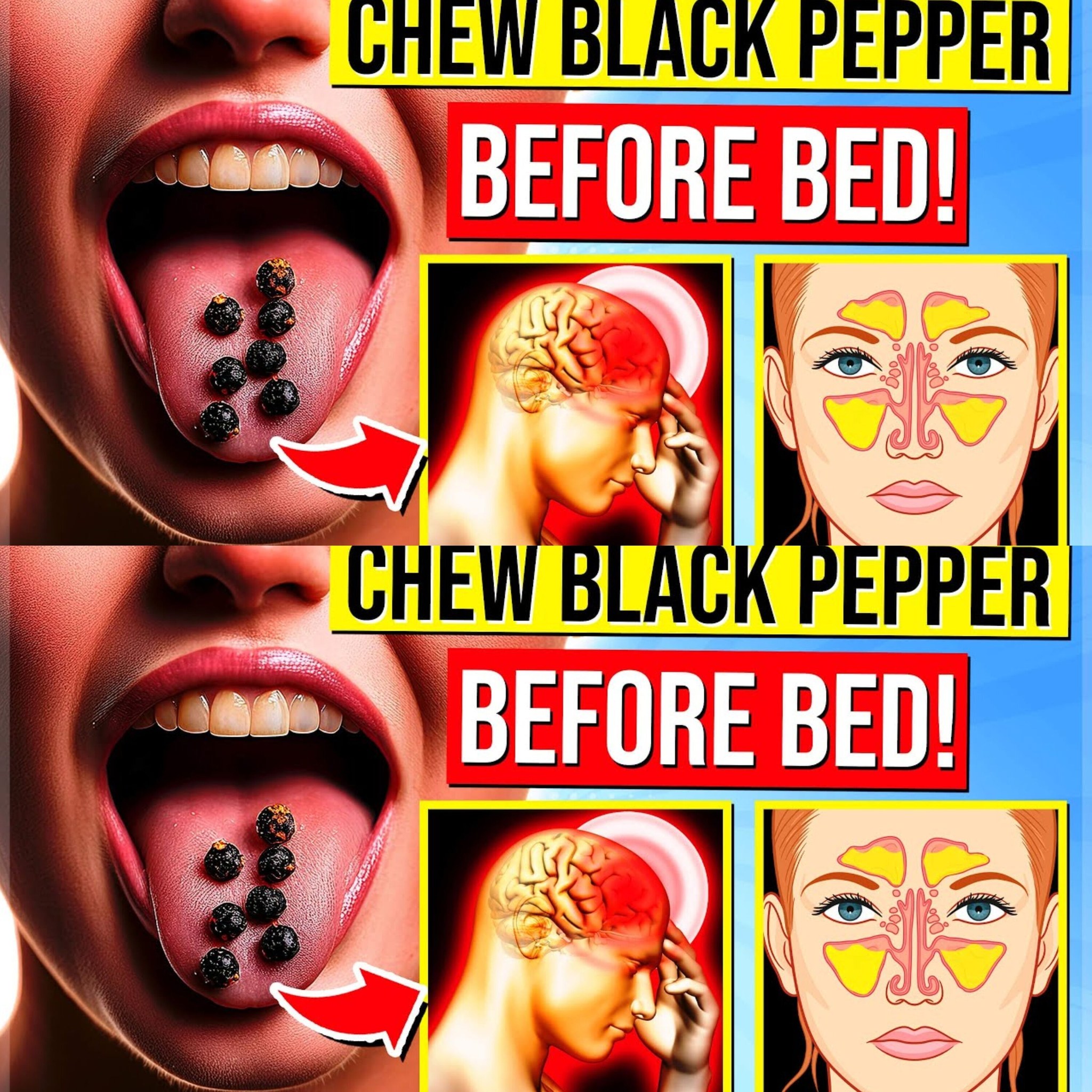 9 Powerful Health Benefits of Chewing Black Pepper Before Bed (90% of People Don’t Know This!)