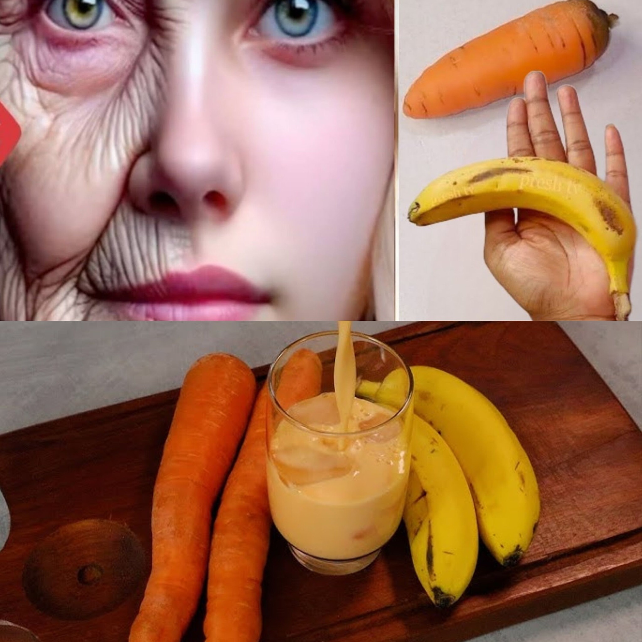 Banana and Carrot Anti-Aging Face Mask Recipe