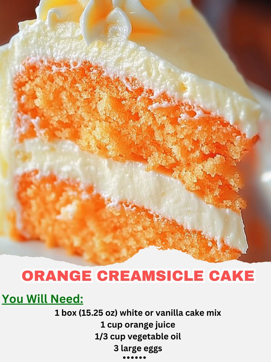 Orange Creamsicle Cake