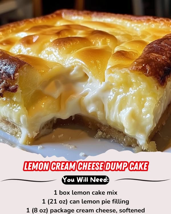 Lemon Cream Cheese Dump Cake