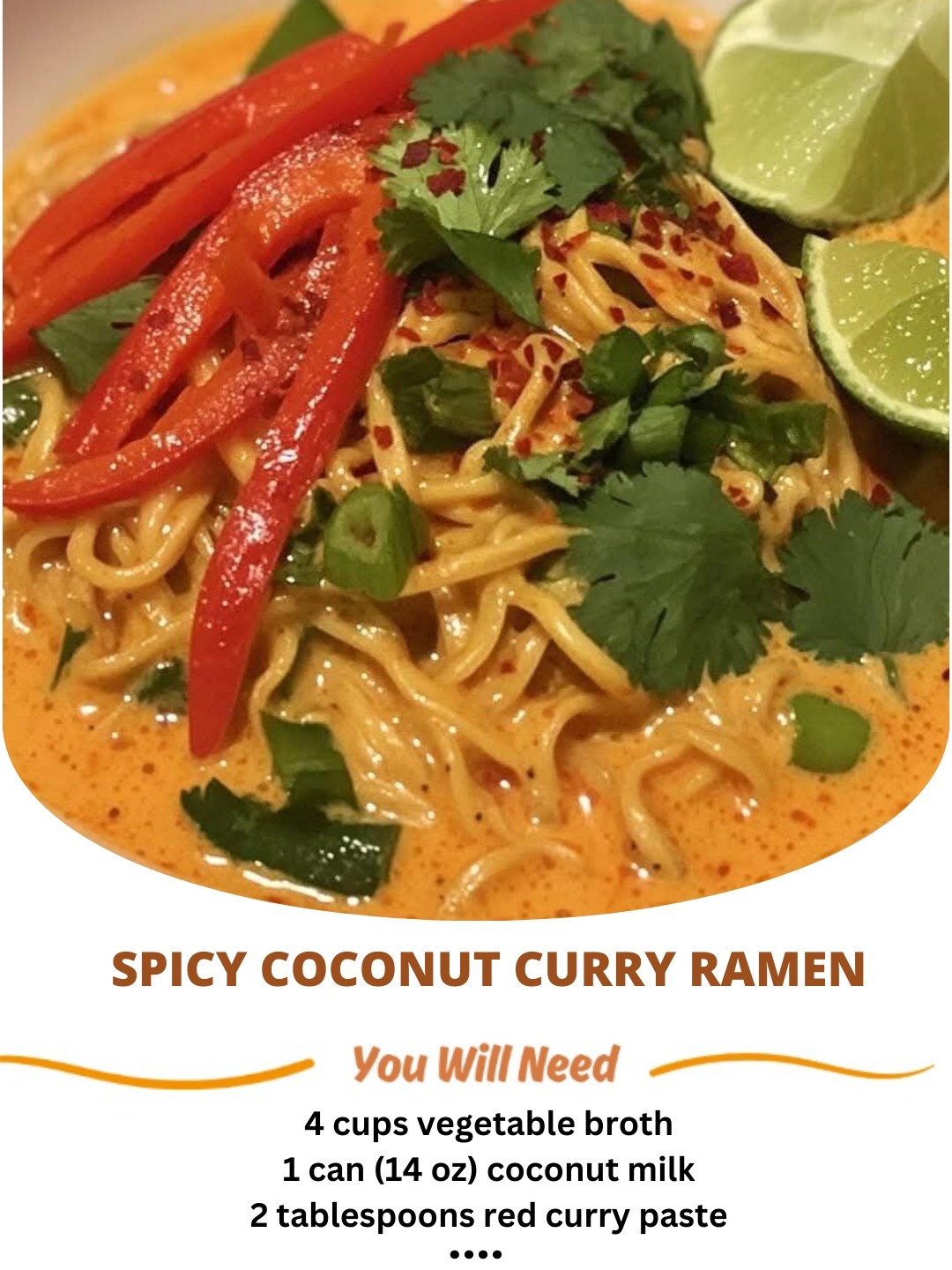 Spicy Coconut Curry Ramen – A Bowl of Comfort with a Kick!