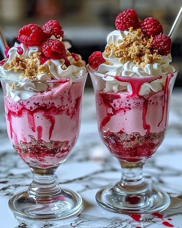 Raspberry Cheesecake Freakshakes