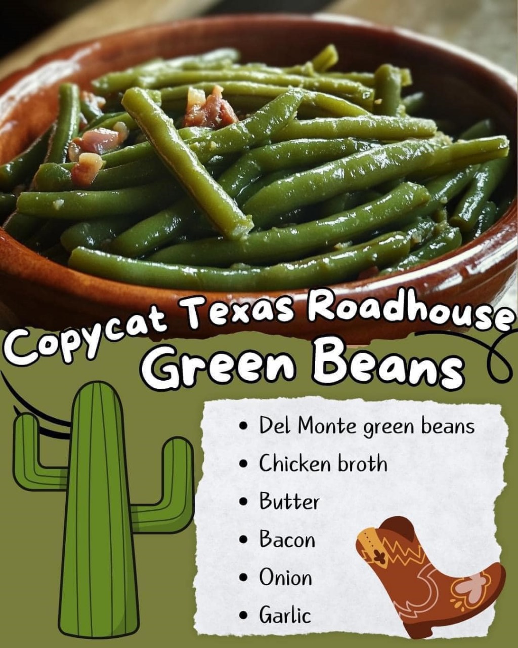 Copycat Texas Roadhouse Green Beans