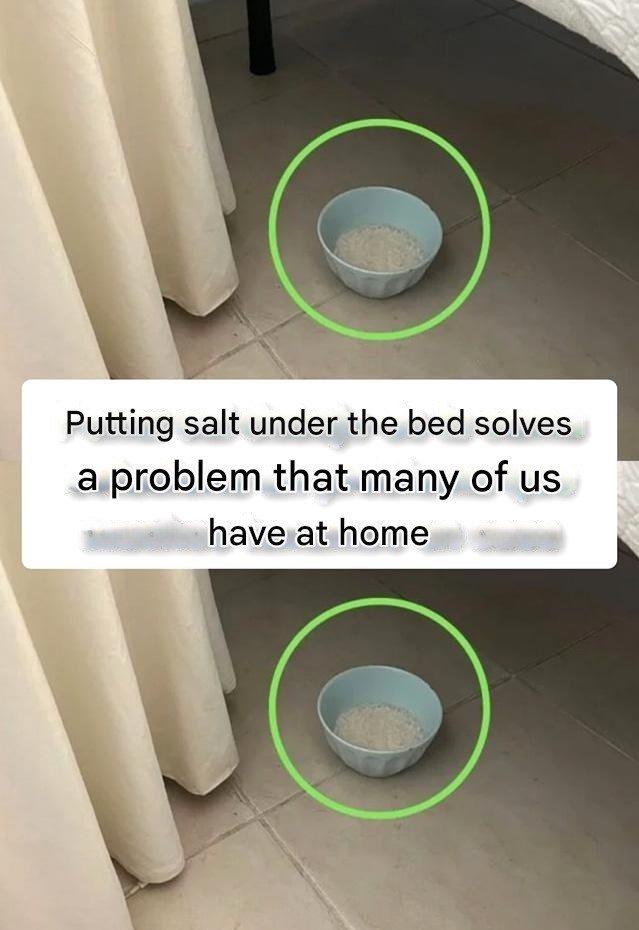 What is the use of putting salt under the bed