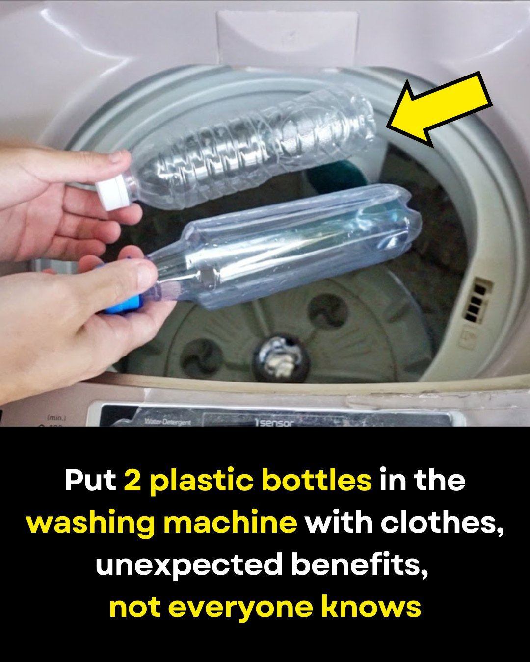 Put 2 plastic bottles in the washing machine with clothes, unexpected benefits, not everyone knows