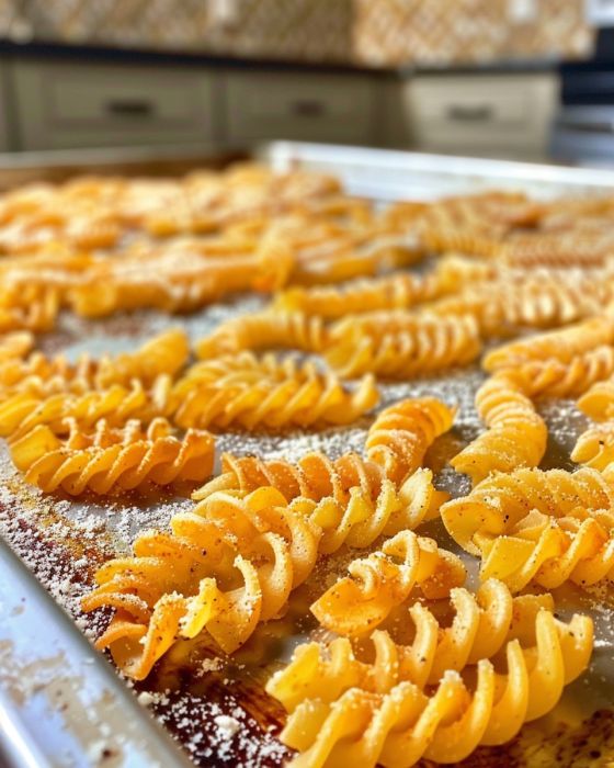 Oven Pasta Chips