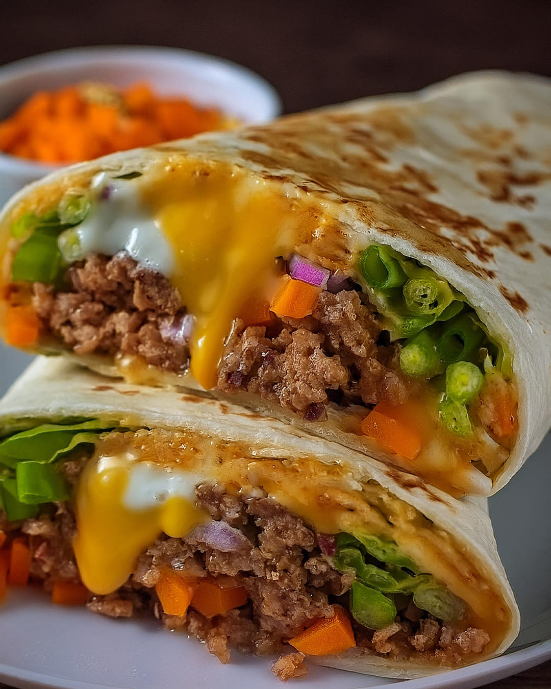 Nacho Cheese Beef Wrap