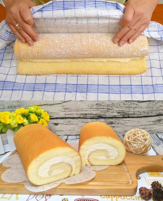 Wow you will be baking constantly, lemon Swiss roll in minutes!