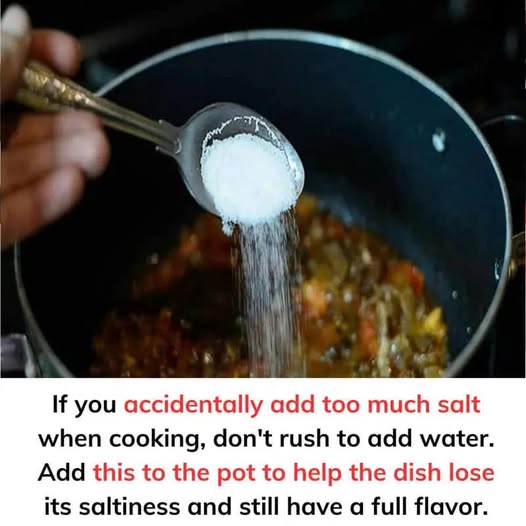 Tips If You Accidentally Add Too Much Salt While Cooking