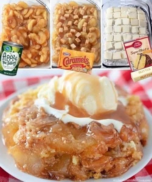 CARAMEL APPLE DUMP CAKE